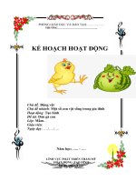 GIÁO ÁN TẠO HÌNH DÁN GÀ CON Độ tuổi 3-4 tuổi