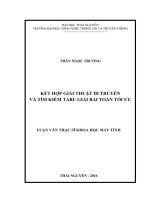 (Luận văn thạc sĩ) kết hợp giải thuật di truyền và tìm kiếm tabu giải bài toán tối ưu 