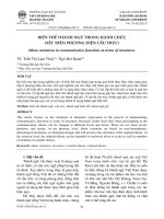 Biến thể thành ngữ trong hành chức (xét trên phương diện cấu trúc)