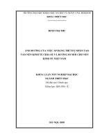 Khóa luận tốt nghiệp đại học ngành Triết học: Ảnh hưởng của việc áp dụng trí tuệ nhân tạo vào nền kinh tế chia sẻ và hướng đi mới cho nền kinh tế Việt Nam