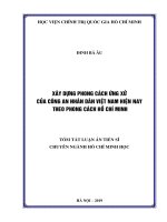 Xây dựng phong cách ứng xử của công an nhân dân việt nam hiện nay theo phong cách hồ chí minh tt 