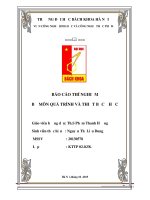 Báo cáo thí nghiệm quá trình và thiết bị cơ học