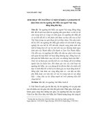 Sinh hoạt tín ngưỡng và một số khía cạnh kinh tế (Qua khảo cứu tín ngưỡng thờ Mẫu của người Việt vùng Đồng bằng Bắc Bộ)
