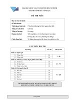 Đề thi mẫu kỳ thi đánh giá năng lực năm 2021  đại học quốc gia TP HCM (có đáp án) 