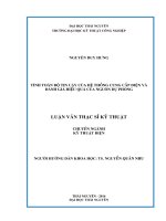 (Luận văn thạc sĩ) tính toán độ tin cậy của hệ thống cung cấp điện và đánh giá hiệu quả của nguồn dự phòng 