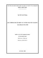 Khóa luận tốt nghiệp đại học ngành Triết học: Quá trình chuyển biến tư tưởng Nguyễn Ái Quốc giai đoạn 1911-1930