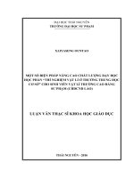 (Luận văn thạc sĩ) một số biện pháp nâng cao chất lượng dạy học học phần thí nghiệm vật lý ở trường trung học cơ sở cho sinh viên vật lý trường cao đẳng sư phạm (CHDCND lào)​ 