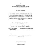 Cải thiện chất lượng điều khiển hệ thống máy phát điện sức gió sử dụng máy điện dị bộ nguồn kép bằng bộ điều khiển mờ chỉnh định tham số bộ điều khiển PID​ 