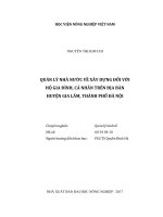 Quản lý nhà nước về xây dựng đối với hộ gia đình cá nhân trên địa bàn huyện gia lâm thành phố hà nội luận văn thạc sĩ kinh tế nông nghiệp 