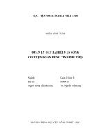 Quản lý đất bãi bồi ven sông ở huyện đoan hùng tỉnh phú thọ luận văn thạc sĩ kinh tế nông nghiệp 