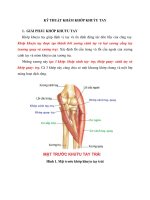 Tài liệu về kỹ thuật thăm khám khớp khuỷu 