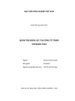 Quản trị nhân lực tại công ty TNHH youngbo vina luận văn thạc sĩ kinh tế nông nghiệp 