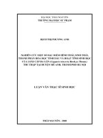 Nghiên cứu một số đặc điểm hình thái, sinh thái, thành phần hóa học tinh dầu và hoạt tính sinh học của loài cáp ba gân 