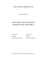 Quản lý dự án đầu tư xây dựng huyện quỳ châu tỉnh nghệ an luận văn thạc sĩ kinh tế nông nghiệp 