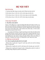TÀI LIỆU GIẢNG DAY hệ nội TIẾT mới 