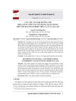 Các yếu tố ảnh hưởng tới khả năng tiếp cận tín dụng ngân hàng đối với doanh nghiệp nhỏ và vừa tại Lào
