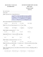 Đề thi THPT quốc gia năm 2020 môn toán có đáp án   bộ giáo dục và đào tạo