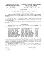QD to nghiep vu