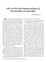 Các di tích thờ thánh không lộ ở Nam Định và Thái Bình