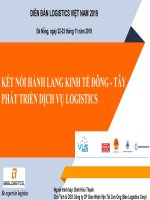 [Bee] - Kết nối hành lang biên giới đông – tây phát triển dịch vụ Logistics