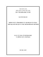 PHÒNG NGỪA TÌNH HÌNH các tội PHẠM về cờ bạc TRÊN địa bàn HUYỆN củ CHI, THÀNH PHỐ hồ CHÍ MINH 