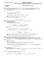 De thi vao lop 10 THPT