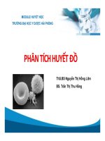 Bài 9  phân tích huyết đồ 