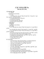 CAC GIAI CUA HOC SINH 5A 2012