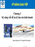Kỹ năng viết đề án và báo cáo kinh doanh 