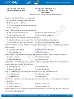 Đề thi thử THPT QG năm 2018 GDCD - Sở GD&ĐT Thái Bình