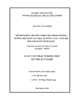 Luận văn thạc sĩ mô hình hóa trường nhiệt độ trong buồng dưỡng hộ ngói vật liệu xi măng   cát   cốt sợi polyme 