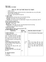 Giáo án thể dục 6: tiết 30