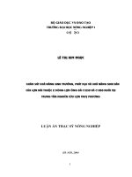 Khảo sát khả năng sinh trưởng phát dục và khả năng sinh sản của lợn nái thuộc 2 dòng lợn ông bà c1230 và c1050 nuôi tại trung tâm nghiên cứu lợn thuỵ phương 