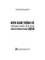 Niên giám thống kê tỉnh cần thơ 2019 can tho statistical yearbook 2019 