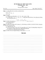 De DA KT HK 1 Toan 8