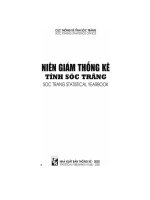 Niên giám thống kê tỉnh sóc trăng 2019 soc trang statistical yearbook 2019 