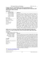 Chế tạo các nano bạc dị hướng bằng kích thích tổ hợp LED xanh lá và LED xanh dương cho ứng dụng phát hiện melamin