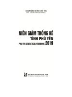 Niên giám thống kê tỉnh phú yên 2019 phu yen statistical yearbook 2019 