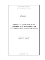 Nghiên cứu đa dạng thành phần loài và biến động nguồn lợi rong biển ưu thế tại vùng biển ven đảo phú quý, tỉnh bình thuận  