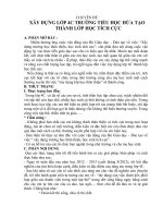 Chuyen de Xay dung lop 4C thanh lop hoc tich cuc