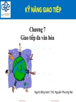 Kỹ năng giao tiếp đa văn hóa 