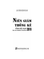 Niên giám thống kê tỉnh bắc kạn 2019 bac kan statistical yearbook 2019 