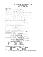 De cuong Anh 7 K I 12 13