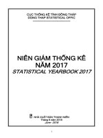 Niên giám thống kê tỉnh đồng tháp 2017 dong thap statistical yearbook 2017 