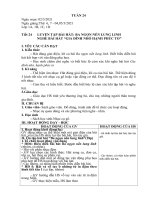 Giáo án âm nhạc tuần 24