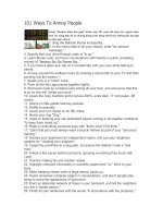 101 Ways To Annoy People