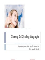 Kỹ năng lắng nghe 