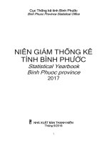 Niên giám thống kê tỉnh bình phước 2017 binh phuoc statistical yearbook 2017 