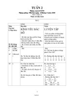 Giáo án Lớp 5 - Tuần 2 - Năm học 2008-2009