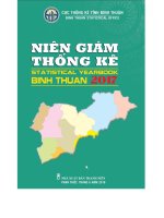Niên giám thống kê tỉnh bình thuận 2017 binh thuan statistical yearbook 2017 
